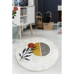 TEPPI Le gulvteppe, m mnster, rundt - flerfarget polyester (140)