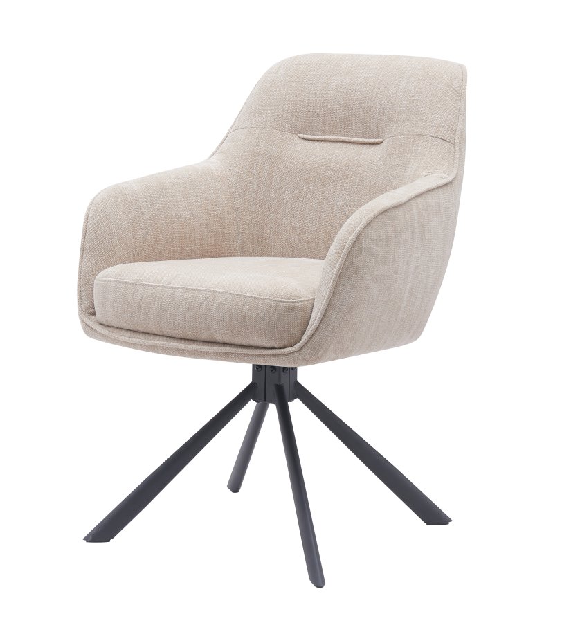 Select Avola III Drehstuhl, mit Armlehnen - Leinenpolyester