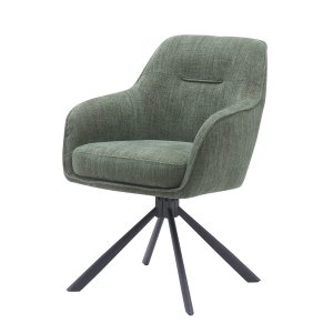 Vlj Avola III snurrstol, w. armstd - skogsgrn polyester