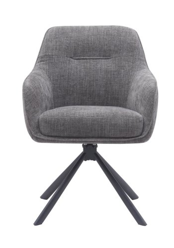Avola drejestol, m. arml�n - grafit stof og sort st�l
