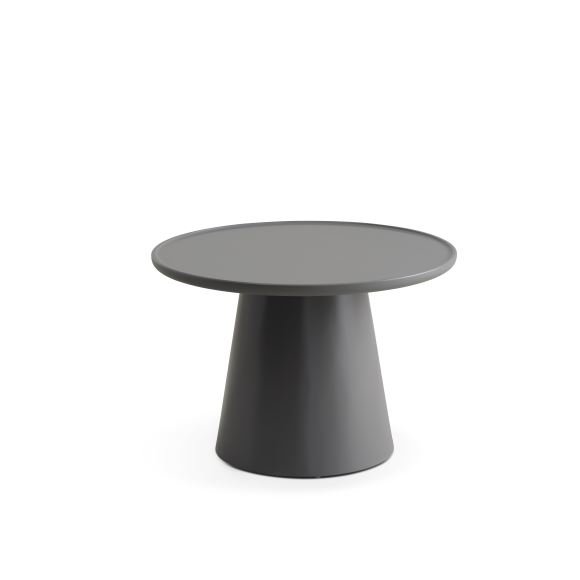 Fraser sofabord, rundt - gr MDF (60)