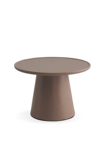 Fraser salongbord, rundt - lys kaffefarget MDF (60)