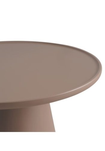 Fraser salongbord, rundt - lys kaffefarget MDF (60)