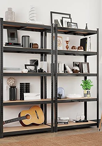 SONGMICS hylle for verktyrom, m. 5 hyller - MDF og sort stl