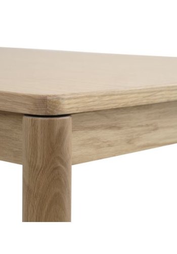 Sydney matbord, med. 2 il&auml;ggsskivor - naturf&auml;rgad ekfaner och naturf&auml;rgad ek (95x220/320)
