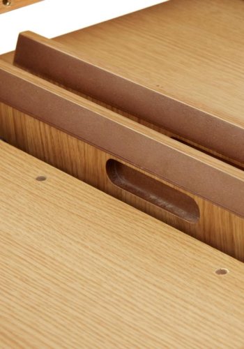 Nola spisebord, m. udtrk - natur egefinér (120-167)