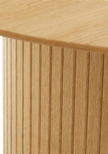 Nola spisebord, m. udtrk - natur egefinér (120-167)