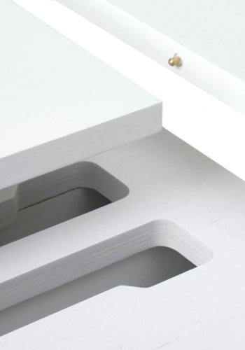 Nola spisebord, m. till�gsplade - hvid egefin�r (�120-167)
