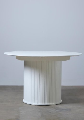 Nola spisebord, m. till�gsplade - hvid egefin�r (�120-167)