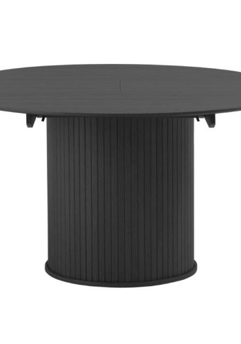 Nola spisebord, m. udtrk - sort egefinér (120-167)