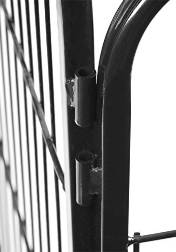 FEANDREA lekegrind for kjledyr, hunder, kaniner og sm dyr, for innendrs og utendrs bruk - svart jern