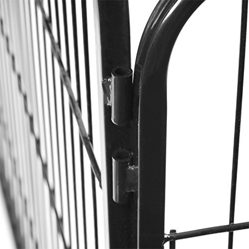 FEANDREA lekegrind for kjledyr, hunder, kaniner og sm dyr, for innendrs og utendrs bruk - svart jern