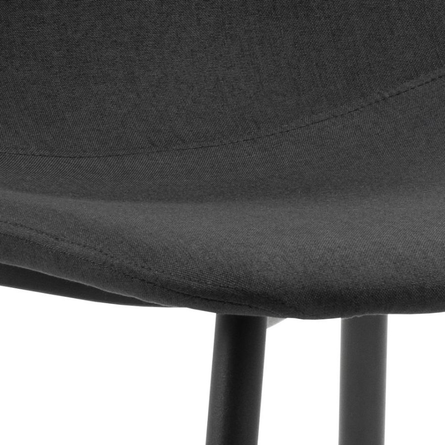 ACT NORDIC Celia spisestuestol - sort stoff og sort stl