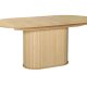UNIQUE FURNITURE Nola spisebord, m. till�gsplade, oval - natur egetr� (95x180-230)