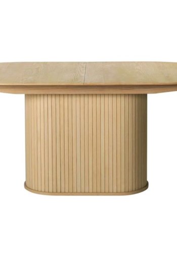 UNIQUE FURNITURE Nola spisebord, m. till�gsplade, oval - natur egetr� (95x180-230)