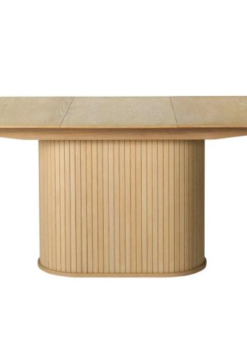 UNIQUE FURNITURE Nola spisebord, m. till�gsplade, oval - natur egetr� (95x180-230)