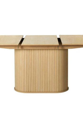 UNIQUE FURNITURE Nola spisebord, m. till�gsplade, oval - natur egetr� (95x180-230)