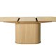 UNIQUE FURNITURE Nola spisebord, m. till�gsplade, oval - natur egetr� (95x180-230)