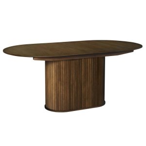 UNIQUE FURNITURE Nola spisebord, m. till�gsplade, oval - r�gfarvet egetr� (95x180-230)