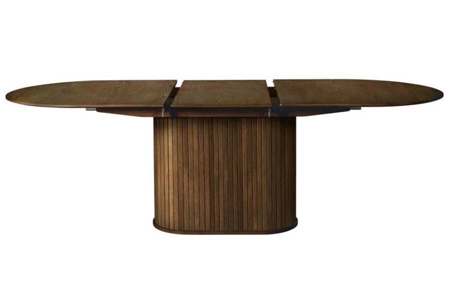 UNIQUE FURNITURE Nola spisebord, m. till�gsplade, oval - r�gfarvet egetr� (95x180-230)