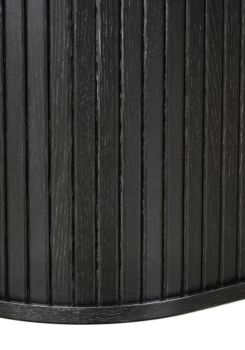 UNIQUE FURNITURE Nola spisebord, m. till�gsplade, oval - sort egetr� (95x180-230)