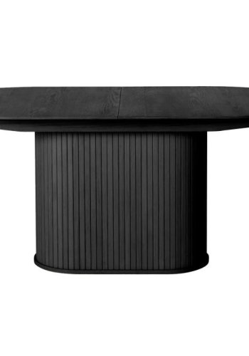 UNIQUE FURNITURE Nola spisebord, m. till�gsplade, oval - sort egetr� (95x180-230)