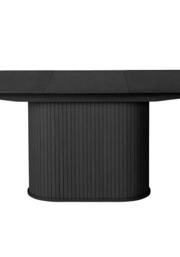 UNIQUE FURNITURE Nola spisebord, m. till�gsplade, oval - sort egetr� (95x180-230)