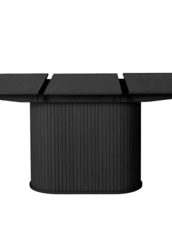 UNIQUE FURNITURE Nola spisebord, m. till�gsplade, oval - sort egetr� (95x180-230)