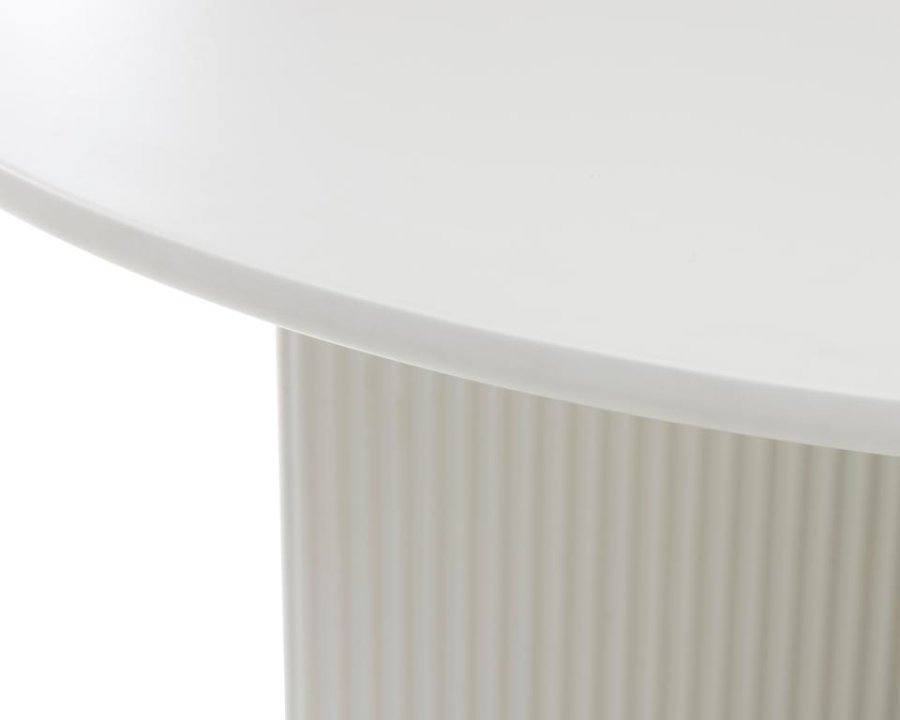 Palma spisebord, rund - greige MDF (110)