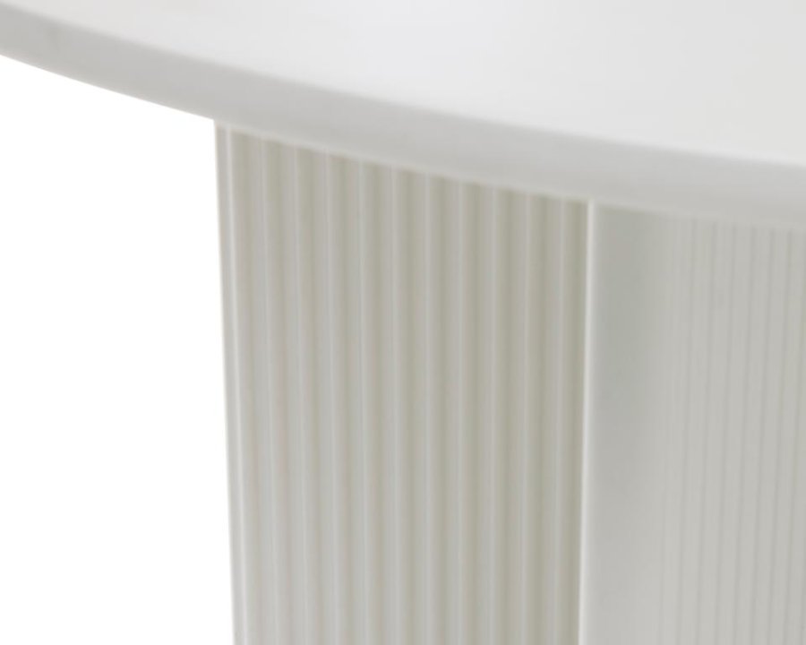 Palma spisebord, rund - greige MDF (110)