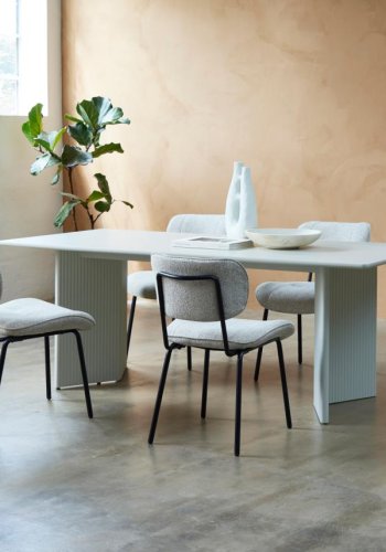 Palma spisebord, rektangulr - greige MDF (90x200)