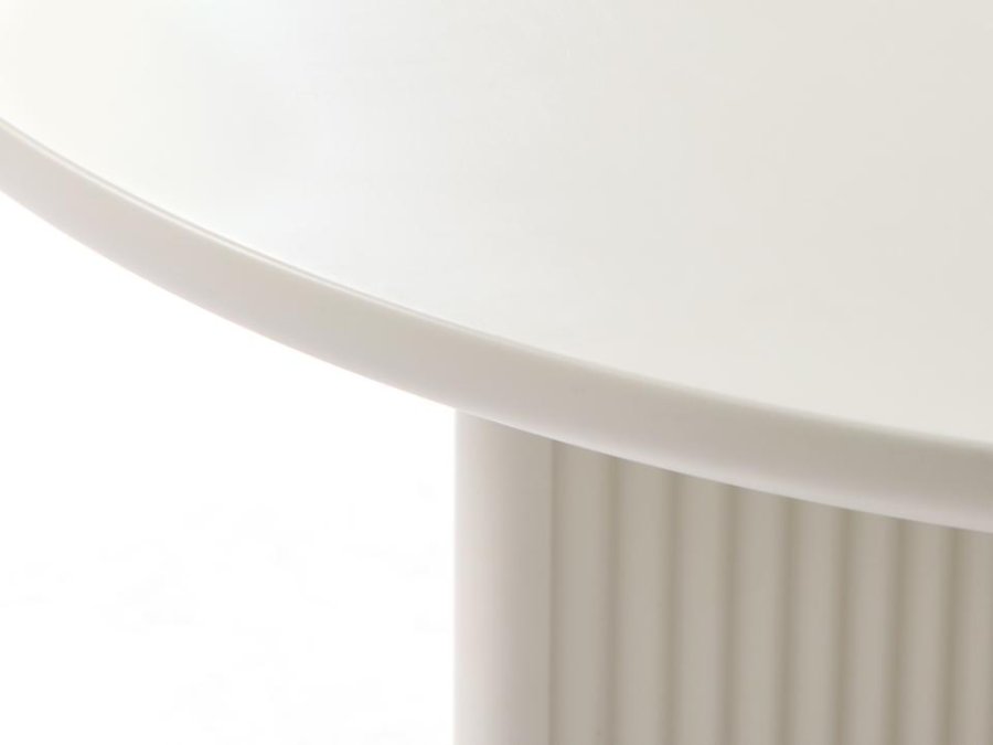 Palma sofabord, rund - greige MDF (80)