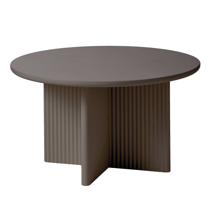 UNIQUE FURNITURE Palma sofabord, rund - taupe MDF (�80)