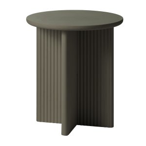 UNIQUE FURNITURE Palma sidebord, rund - olivengr� MDF (�50)