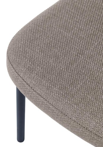 Fowler spisestuestol - ekte polyester og svarte ben