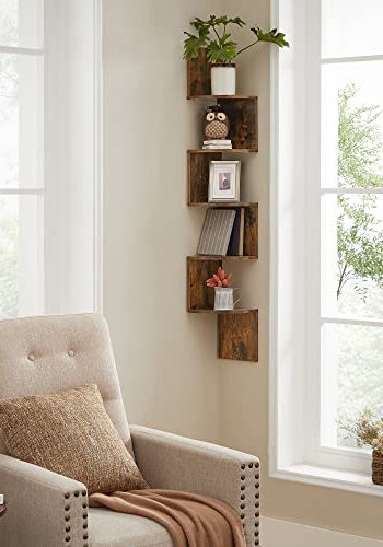 VASAGLE hjrnehylde - rustik brun spnplade