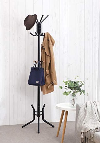 SONGMICS stum tjener, m. 12 kroker - svart jern