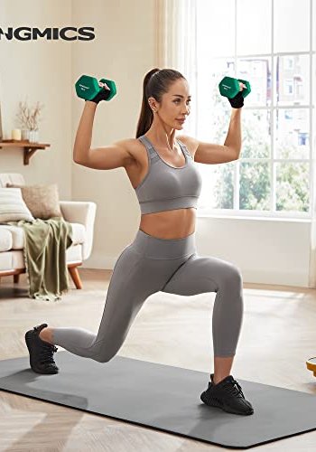 SONGMICS manual 4 kg, vanntett og sklisikker - grnn neopren stpejern (sett med 2)