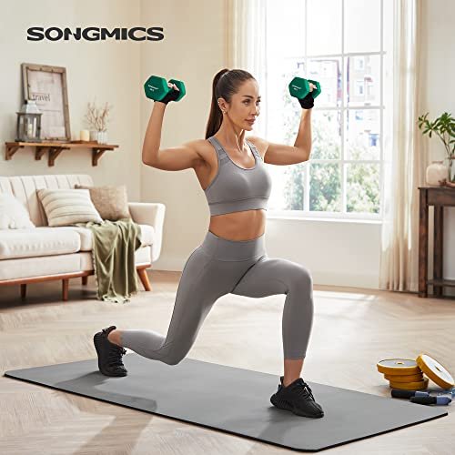 SONGMICS manual 4 kg, vanntett og sklisikker - grnn neopren stpejern (sett med 2)