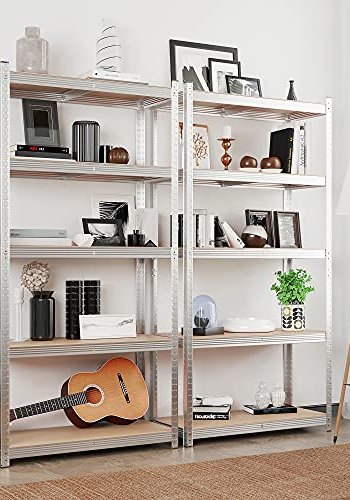 SONGMICS hylle for verktyrom, m. 5 hyller - MDF og slvstl