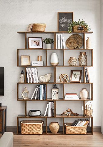 VASAGLE cube display bokhylle og romdeler - brun sponplate