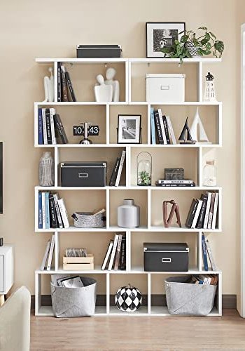 VASAGLE cube display bokhylle og romdeler - hvit sponplate