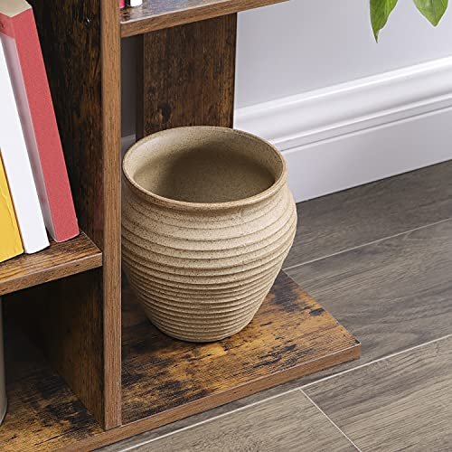 VASAGLE bokhylle, m. 13 rom - rustikk brun sponplate