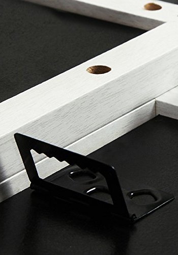 SONGMICS veggmontert bilderamme, collage for 12 bilder - hvit trekorn MDF