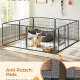 FEANDREA lekegrind for kjledyr, hunder, kaniner og smdyr, for innendrs og utendrs bruk - grjern