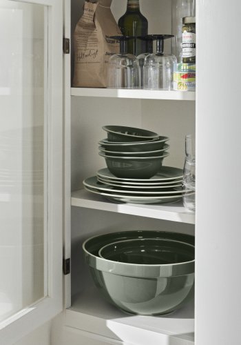 BROSTE COPENHAGEN Taverna Schale, rund – grünes Steingut