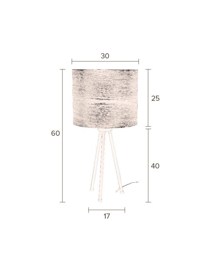 DUTCHBONE Bordlampe Woodland