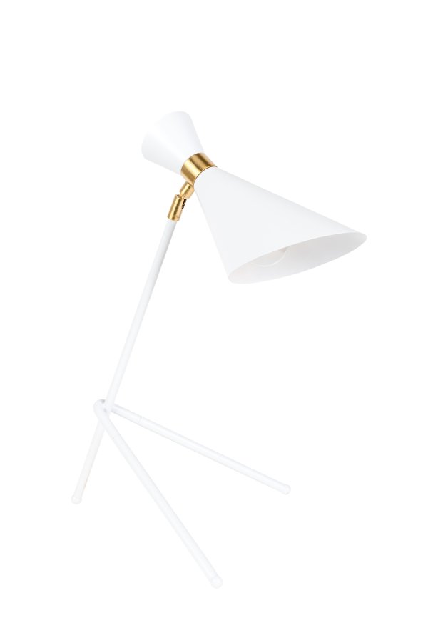 ZUIVER Shady bordlampe - hvitt jern