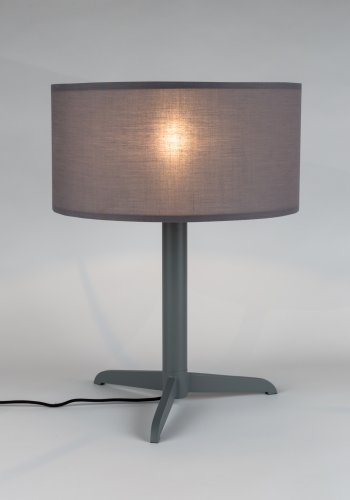 ZUIVER Shelby bordlampe - gr bomull/lin og jern