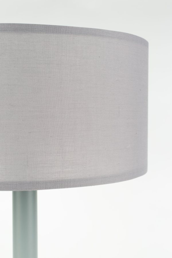 ZUIVER Shelby bordlampe - gr bomull/lin og jern